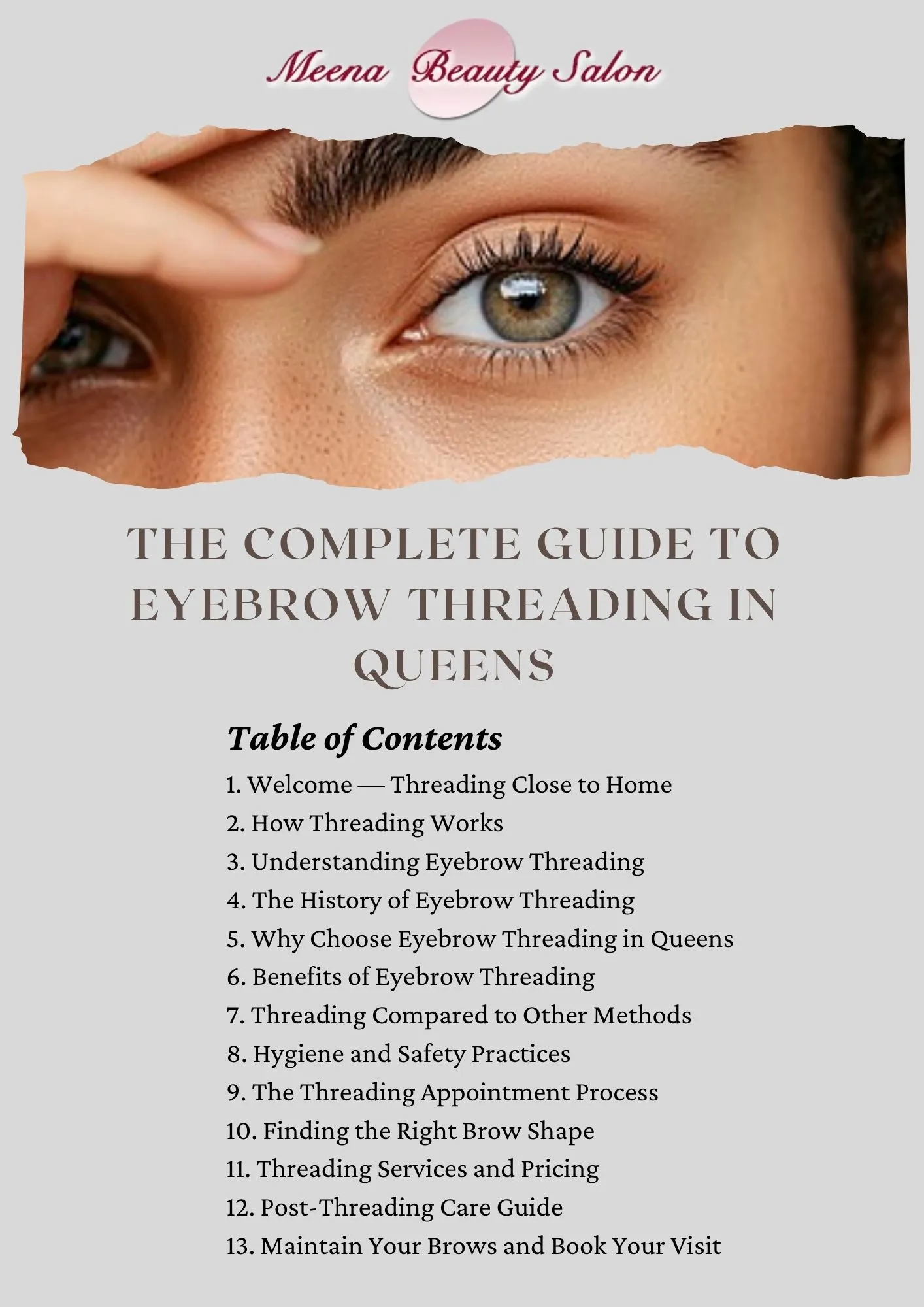 Cover of the NY Brows & Threading Salon Guide